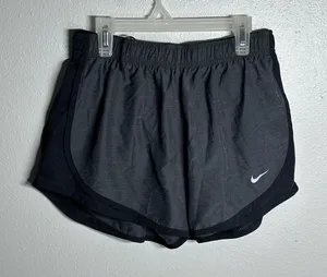 Nike Dri-Fit Women Black/Gray Running Athletic Shorts‎ size M thumbnail 1