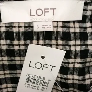 Loft Plaid Tiered Shirtdress thumbnail 4