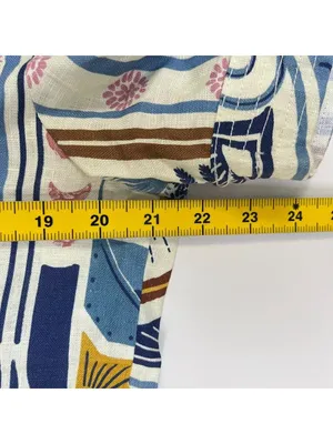NWOT Farm Rio Linen Cerrado Stamps Short Sleeve Mini Dress Size XL Pocket thumbnail 12