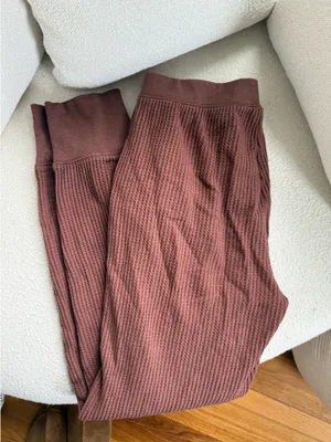 Old Navy Brown Waffle Lounge Pants  thumbnail 3