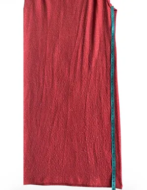 Windsor Light Coral Shimmer One-Shoulder Evening Gown with Side Slit – Size (S) thumbnail 6