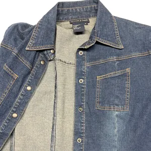 Tristan & Iseut Denim Button Down Shirt Dress Small Cowgirl Western Cottage‎ EUC thumbnail 6