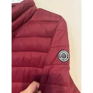 Abercrombie & Fitch Dark Red Puffer Jacket Logo Lightweight Size XL thumbnail 6
