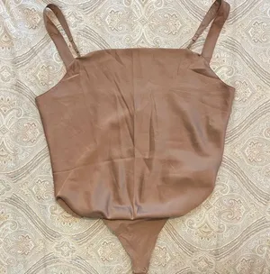 Abercrombie & Fitch Rich Taupe Satin Top thumbnail 1