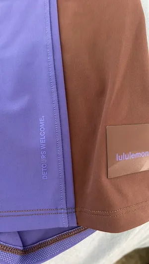 Lululemon Blue And Brown Bike Shorts thumbnail 6