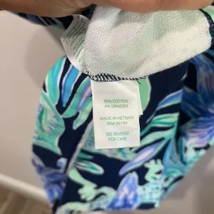 Lilly Pulitzer Sherryn Shift Dress Tropical Print‎ Sleeveless Size S Vibrant thumbnail 6