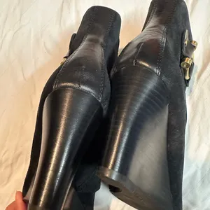 Black Suede Ankle Boots Size 7.5 thumbnail 4