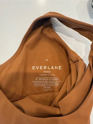 Everlane Perform Activewear 2 piece Set. Brown Sports Bra High Rise Leggings XS thumbnail 6