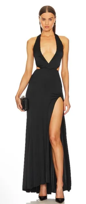 Michael Costello x REVOLVE Cosmo Gown‎ in Black Size S thumbnail 1