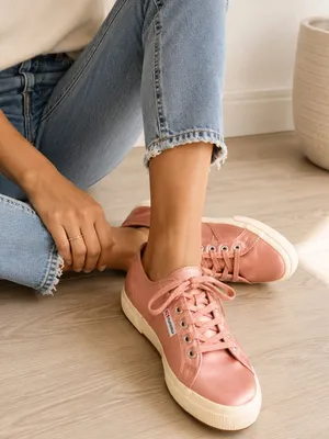 Superga 2750 Satin Blush Pink Sneakers - Size 9 thumbnail 1