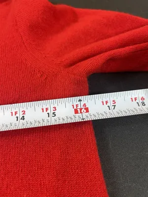 J.Crew 100% Cashmere Sweater Women’s Red Mock Neck 3/4 Sleeve Knit Top thumbnail 9