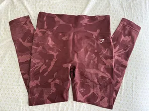 Gymshark Adapt Seamless Camo Leggings - Red thumbnail 1