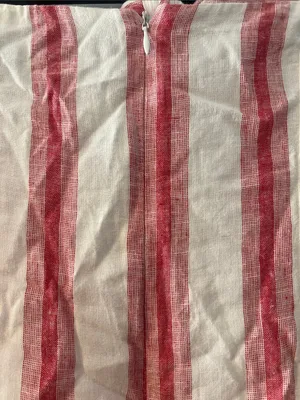 Forever 21 White and Red Striped Strapless Dress thumbnail 3
