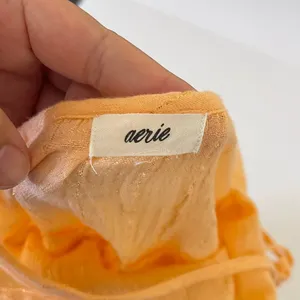 Aerie Magic Hour Coverup Dress M color main mango thumbnail 9