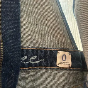 Free‎ People Sunkissed Denim Short Overalls Zip Front Jean Shortalls NEW Size 0 thumbnail 5