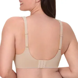 Bali Womens Underwire Coolest Smoothing Moisture-Wicking Bra Almond Brown 42DD thumbnail 7