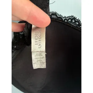 Victoria's Secret Bra Dream Angels Demi Black 36D Lace Whimsygoth thumbnail 3