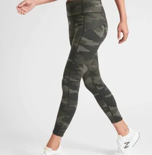 Athleta Olive Camo High-Waist Performance Leggings thumbnail 1