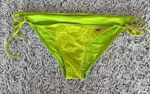 Hollister Lime Green Y2K Low Cut Frill Side-Tie Swim Bottom | Size Medium thumbnail 1