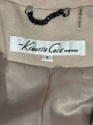 Kenneth Cole Double Breasted Peacoat Tan Excellent Size 4 thumbnail 5