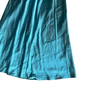 Birdy Grey Mia Shiny Satin Dress Gown Sea Glass High Slit Small Women's NWT thumbnail 9