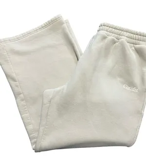 Comfit Uni-Sex Size 2XL Bone Cream Cozy Signature Straight Leg Sweatpants thumbnail 1