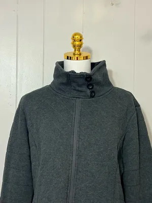 The North Face Caroluna Quilted Fleece Lined Coat Dark Gray XL thumbnail 3