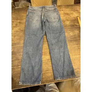 Reformation High Rise Straight Leg Medium Wash Jeans In Shasta Blue Size 30 thumbnail 3