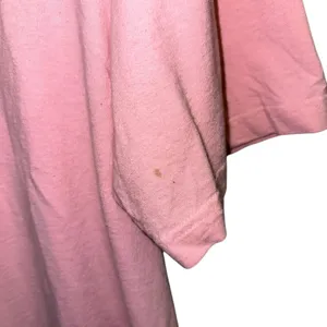 Vintage Tommy Hilfiger Pink Logo T-Shirt XXL‎ 100% Cotton Oversized Y2K Tee thumbnail 6