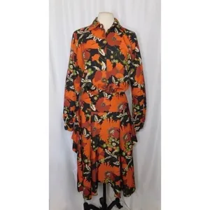 Revolve DODO BAR OR Natasha Dress Genia Floral‎ Retro Print Size 46 US Size 10 thumbnail 2