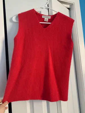 Sweater Vest Red Size M thumbnail 1