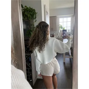 Lightweight White Cropped Bolero Cardigan thumbnail 2