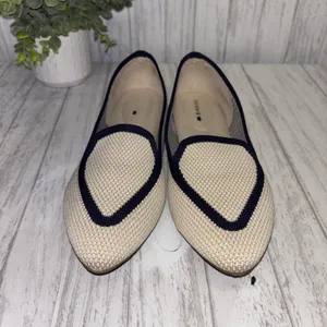 Womens Size 7.5 Birdies Eggshell And Navy EUC thumbnail 3