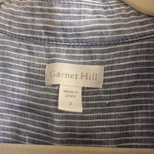 ✨Garnet Hill Easy Linen Button-Down Striped Sz 2 Tank✨ thumbnail 7