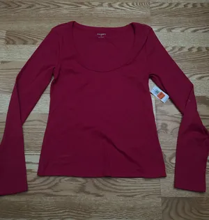 Red old navy long sleeve thumbnail 1