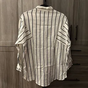 Topshop Cotton Striped Button Down thumbnail 2