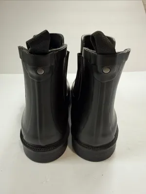 Madewell Black Chelsea Rain Ankle Boots - Women thumbnail 6