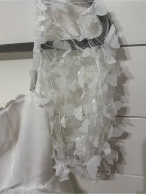 Mini dress with butterfly sleeves thumbnail 2