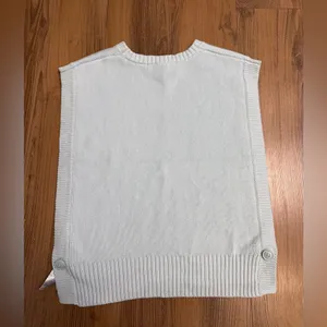 Zara Vest Blue Sweater Vest Tank Top Fall Chunky Preppy‎ Academia thumbnail 2