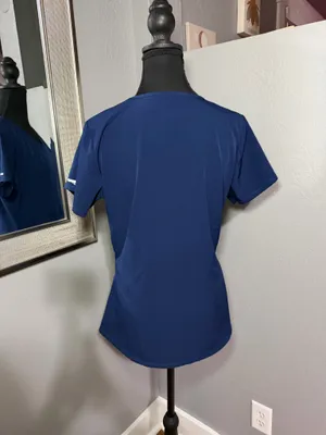 Skechers by Barco Breeze V-Neck Scrub Medical Dental Top Blue Medium. thumbnail 5