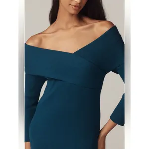 Anthropologie Off-Shoulder Slim Sweater Dress thumbnail 4