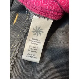 Athleta Jeans Size 14 Black Denim Light Wash Cotton Blend Mid Rise thumbnail 6