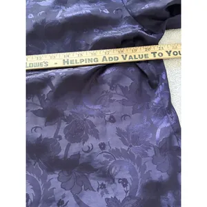 Victoria’s Secret Purple Satin Floral Button Blouse Size M Vintage thumbnail 5