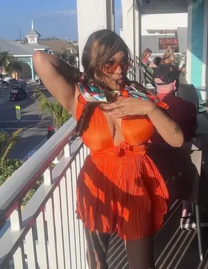 Orange pleated satin romper Size XS thumbnail 1