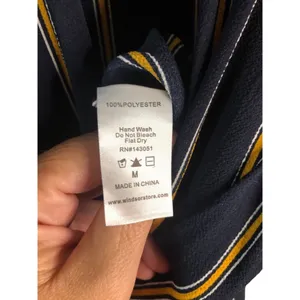 Windsor Jumpsuit M Navy Yellow Striped thumbnail 5