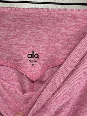 Alo Yoga Alosoft High Waist Lounge Legging in Flamingo Heather - Size M thumbnail 6