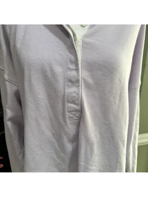 Aerie Lavender Long Sleeve Collared Top – Size L thumbnail 8