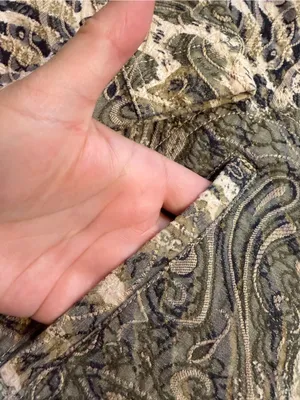 Women's Button-Down Shirt Jacket in Beige and Brown Animal Print thumbnail 2