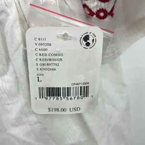 We the Free  Spring Refresh Top In White Embroidered size Large thumbnail 7