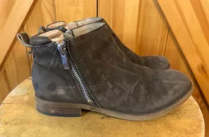 Franco Sarto Keegan Nimbus Grey LE Bootie Brown Flat 6.5 thumbnail 1